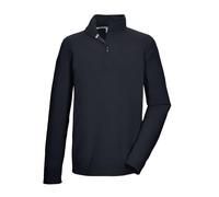 killtec Hombre Camiseta Polar con Cremallera KSW 100 MN FLC SHRT | Jersey de forro polar cálido con cuello alto, manga larga, cremallera corta y protector de barbilla, ideal para outdoor