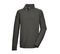 killtec Hombre Camiseta Polar con Cremallera KSW 100 MN FLC SHRT | Jersey de forro polar cálido con cuello alto, manga larga, cremallera corta y protector de barbilla, ideal para outdoor