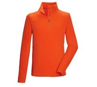 killtec Hombre Camiseta Polar con Cuello Alto y Cremallera KSW 99 MN FLC SHRT, dunkelorange, M, 40878-000