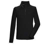 killtec Hombre Camiseta Polar con Cuello Alto y Cremallera KSW 99 MN FLC SHRT, Schwarz, 5XL, 40878-000
