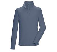 killtec Hombre Camiseta Polar con Cuello Alto y Cremallera KSW 99 MN FLC SHRT, Stahl, S, 40878-000