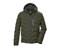 killtec Hombre Chaqueta acolchada con capucha/chaqueta repelente al agua KOW 60 MN QLTD JCKT, dunkeloliv, L, 41834-000