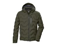 killtec Hombre Chaqueta acolchada con capucha/chaqueta repelente al agua KOW 60 MN QLTD JCKT, dunkeloliv, S, 41834-000