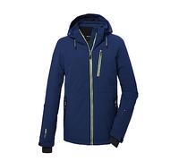 killtec Hombre Chaqueta de esquí/chaqueta con aspecto de plumón con capucha desmontable y paranieves KSW 68 MN SKI QLTD JCKT, dark petrol, XL, 39732-000