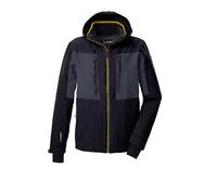 killtec Hombre Chaqueta de esquí/chaqueta funcional con capucha con cremallera y protección contra la nieve KSW 47 MN SKI JCKT, schwarz blau, XXL, 43436-000
