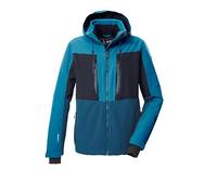 killtec Hombre Chaqueta de esquí/chaqueta funcional con capucha con cremallera y protección contra la nieve KSW 48 MN SKI JCKT, mittelblau, 4XL, 43437-000