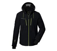 killtec Hombre Chaqueta de esquí/chaqueta funcional con capucha desmontable y paranieves KSW 44 MN SKI JCKT, black, M, 38698-000