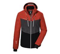 killtec Hombre Chaqueta de esquí/chaqueta funcional con capucha desmontable y paranieves KSW 45 MN SKI JCKT, dark orange, S, 38699-000