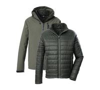 killtec Hombre Chaqueta de exterior/3 en 1 chaqueta funcional con capucha y chaqueta acolchada con cremallera KOW 95 MN JCKT, oliv, 3XL, 43492-000