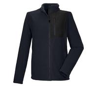 killtec Hombre Chaqueta de forro polar Sherpa con cuello alto KOW 105 MN FLC JCKT, schwarz blau, XL, 43455-000