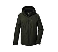 killtec Hombre Chaqueta funcional/chaqueta de exterior con capucha con cremallera KOW 7 MN JCKT, dark moss, M, 41845-000