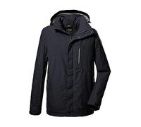 killtec Hombre Chaqueta funcional/chaqueta de exterior con capucha desmontable KOS 256 MN JCKT_CARLEB, dark navy, 4XL, 41364-000