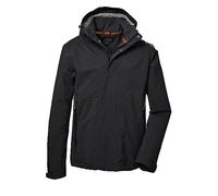 killtec Hombre Chaqueta funcional/chaqueta de exterior con capucha desmontable KOS 53 MN JCKT, dark anthracite, L, 41333-000