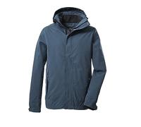 killtec Hombre Chaqueta funcional/chaqueta de exterior con capucha desmontable KOS 87 MN JCKT_XENIOS, steel-blue, XL, 39147-000