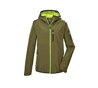 killtec Hombre Chaqueta funcional/chubasquero ligero con capucha, plegable KOS 110 MN JCKT, grünes moos, L, 42956-000