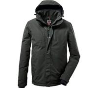 killtec Hombre Chaqueta funcional con capucha con cremallera KOW 161 MN JCKT, dunkeloliv, 4XL, 37589-000