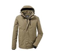 killtec Hombre Chaqueta funcional con capucha con cremallera KOW 161 MN JCKT, taupe, 5XL, 37589-000