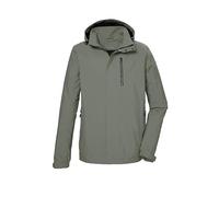 killtec Hombre Chaqueta funcional/outdoor impermeable con capucha desmontable KOS 52 MN JCKT, helloliv, M, 42815-000