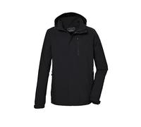 killtec Hombre Chaqueta funcional/outdoor impermeable con capucha desmontable KOS 52 MN JCKT, schwarz, S, 42815-000