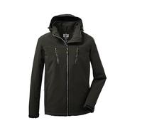 killtec Hombre Chaqueta softshell/chaqueta de exterior con capucha con cremallera KOW 163 MN SFTSHLL JCKT, dark moss, M, 37711-000