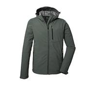 killtec Hombre Chaqueta softshell/chaqueta outdoor con capucha KOS 259 MN SFTSHLL JCKT, pale green, L, 41367-000