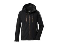 killtec Hombre Chaqueta Softshell con capucha con cremallera KOW 79 MN SFTSHLL JCKT, schwarz, L, 43323-000