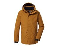 killtec Hombre Parka de exterior/parka funcional con capucha con cremallera KOW 85 MN PRK, cognac, L, 43331-000