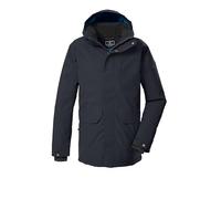 killtec Hombre Parka de exterior/parka funcional con capucha con cremallera KOW 85 MN PRK, schwarz blau, XXL, 43331-000