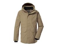 killtec Hombre Parka de exterior/parka funcional con capucha con cremallera KOW 85 MN PRK, taupe, M, 43331-000