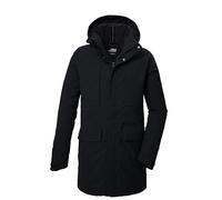 killtec Hombre Parka/parka funcional con capucha con cremallera KOW 80 MN PRK, schwarz, S, 41848-000