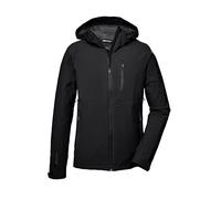 killtec Hombres Chaqueta funcional impermeable/chaqueta exterior con capucha. KOS 25 MN JCKT, black, L, 41314-000