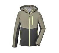 killtec Hombres Chaqueta funcional impermeable/chaqueta exterior con capucha. KOS 27 MN JCKT, green, M, 41315-000