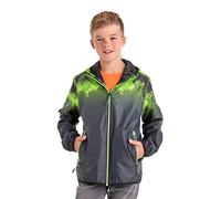 Killtec Jungen Lyse BYS JCKT B Funktionsjacke/Regenjacke mit Kapuze, packbar, neon-grün, 140