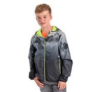 Killtec Jungen Lyse BYS JCKT B Funktionsjacke/Regenjacke mit Kapuze, packbar, schwarz, 140