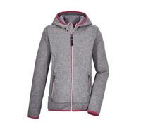 killtec - KOS 355 GRLS KNTFLC JCKT, Chaqueta polar de punto/chaqueta polar con capucha Niñas, Gris,