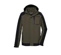 Killtec KOS 54 MN Jckt Funcional Impermeable/Chaqueta de Exterior con Capucha Desmontable, Dunkeloliv, XX-Large Hombres