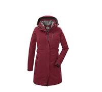 killtec Kow 165 WMN PRK - Parka con capucha desmontable para mujer, color burdeos, 50, 37726-000