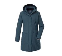 killtec KOW 18 WMN PRK 43313-000 - Parka funcional para mujer, impermeable, con capucha con cremallera, color gasolina claro, 40