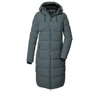 Killtec Kow 56 Wmn Qltd CT Abrigo Acolchado con Capucha, Azul/Gris, 42 Mujeres