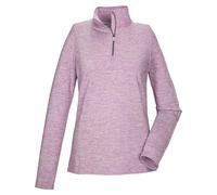 killtec KSW 121 WMN FLX SHRT Funcional/Camiseta Polar con Cuello Alto y Cremallera, Violet, 52 para Mujer
