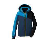 Killtec KSW 192 BYS SKI JCKT 43475-000 - Chaqueta de esquí con capucha y paranieves para niño, color azul oscuro/azul cielo, 116