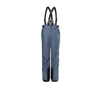 killtec KSW 77 GRLS SKI PNTS esquí/Pantalones funcionales con Peto Desmontable con Cremallera, paranieves y protección en los Bordes, Jeansblau, 152 para Niñas