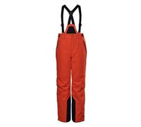 killtec - KSW 79 BYS SKI PNTS, Pantalones funcionales/Pantalones de esquí con Peto Desmontable con Cremallera, paranieves y protección en los Bordes Niños, dunkelorange,