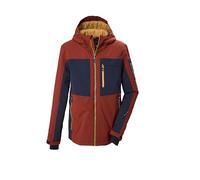 killtec KSW 79 MN SKI JCKT 44914-000 - Chaqueta de esquí para hombre, impermeable, con capucha, paranieves y ventilación en el antebrazo, color marrón