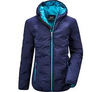 killtec Lynge Grls Acolchado Jckt Chaqueta en Aspecto de plumón con Capucha, Niñas, Azul Marino, 128