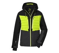 Killtec Men's Chaqueta de esquí/chaqueta funcional con capucha con cremallera y protección contra la nieve KSW 56 MN SKI JCKT, anthracite melange, S, 38710-000