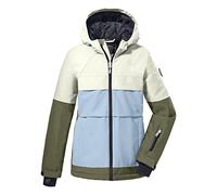 Killtec Men's Chaqueta de esquí/chaqueta funcional con capucha y protección contra la nieve KSW 173 GRLS SKI JCKT, white, 128, 38778-000