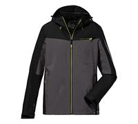killtec Men's Chaqueta funcional/chaqueta de exterior con capucha, plegable KOS 6 MN JCKT, anthracite, S, 38266-000