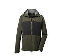 killtec Men's Chaqueta funcional/chaqueta outdoor con capucha y ventilación en las axilas KOS 31 MN JCKT, dark olive, L, 39227-000