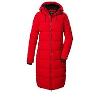 killtec Mujer Abrigo acolchado/abrigo funcional con aspecto de plumón y capucha KOW 56 WMN QLTD CT, dunkelrot, 44, 41810-000